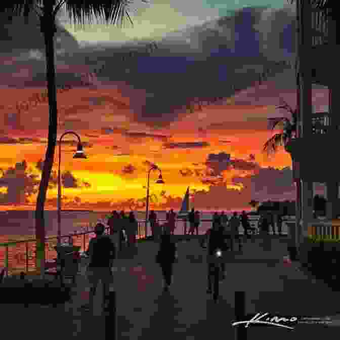 A Breathtaking Sunset Over Mallory Square In Key West, Painting The Sky In Hues Of Orange, Pink, And Purple. KEY WEST: See It Before It Sinks