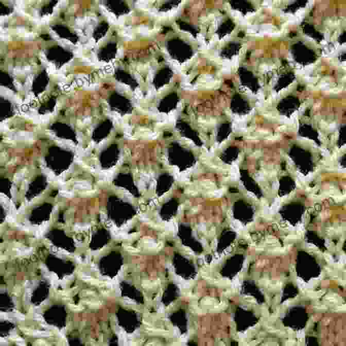 A Close Up Of A Knitted Stitch Pattern, Showcasing The Intricate Beauty Of The Stitchwork. Knit Stitch Dictionary: 250 Essential Stitches