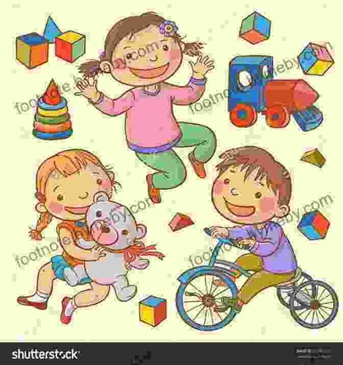 A Colorful Illustration Of A Group Of Children Sharing Toys, Depicting The Value Of Kindness. A Story Of 4 True Friends: Moral Stories Illustration For Kids Colorful Illustrations 8 5 X 11 Inches