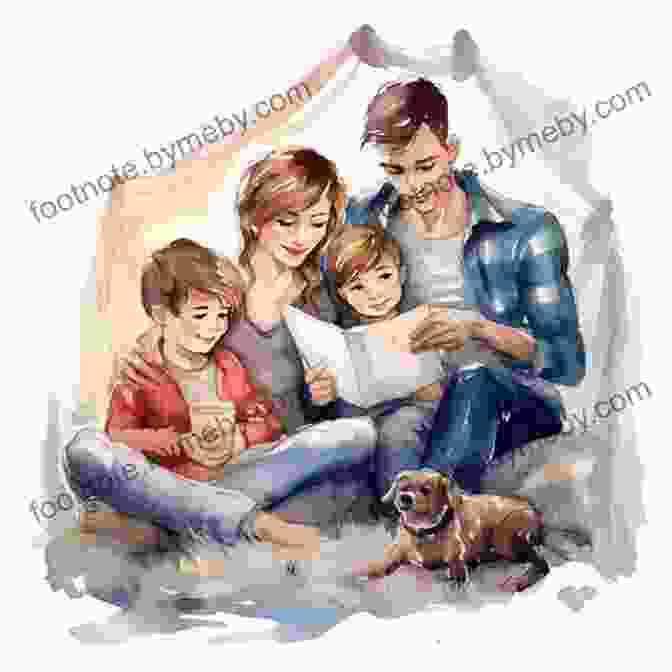 A Family Gathered Around, Engrossed In The Enchanting Pages Of Me And My Dragon David Biedrzycki