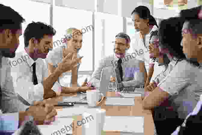 A Group Of Businesspeople Sitting In A Meeting Room, Listening To A Presentation. Strategic Storytelling: How To Create Persuasive Business Presentations