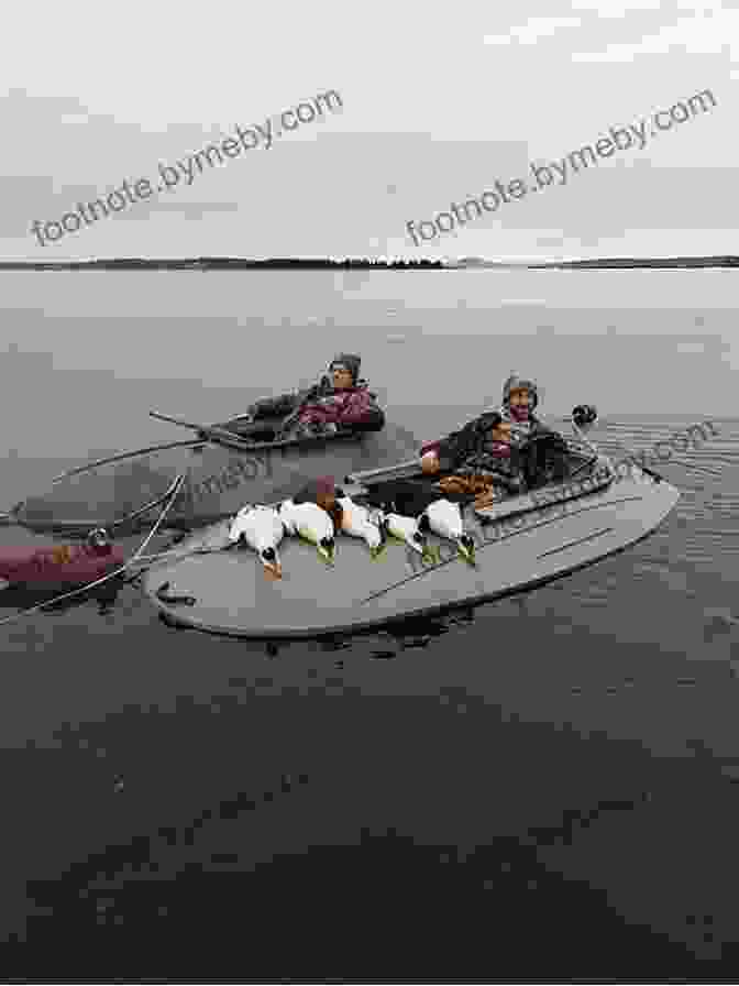 A Group Of Duck Hunters In A Boat On A Lake More Stories Of The Old Duck Hunters