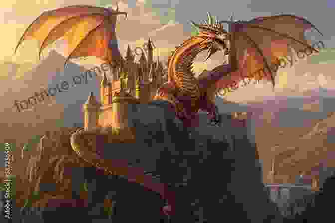 A Majestic Dragon Soars Over A Towering Castle Me And My Dragon David Biedrzycki