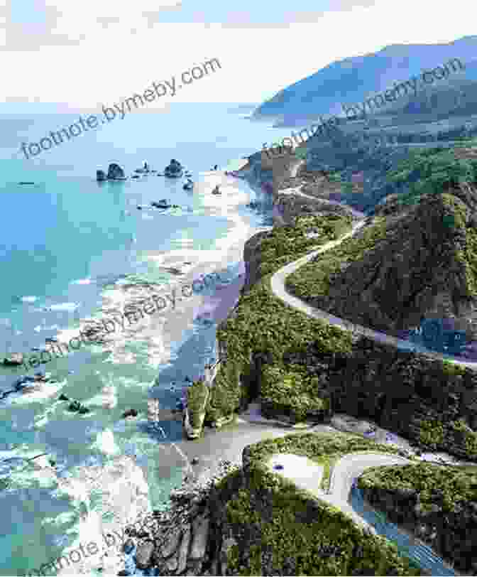 A Motorcycle Navigates A Winding Coastal Road Along The Breathtaking Coastline Of New Zealand Motorbike Paradise Down Under David J Schmidt