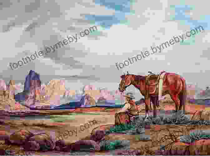 A Rugged Landscape With A Cowboy On Horseback, Symbolizing The West's Spirit Of Adventure And Frontier Heritage. American Nations: A History Of The Eleven Rival Regional Cultures Of North America