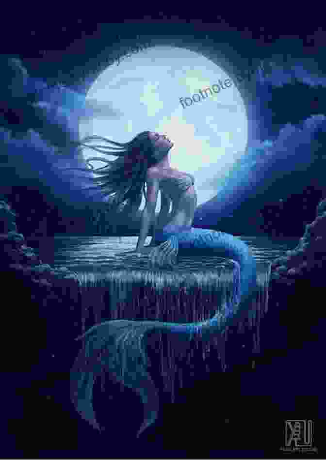 A Serene Mermaid Swims Beneath A Moonlit Sky Emerald Moon (Dream Siren 1)