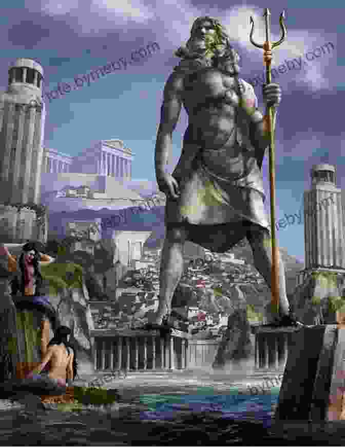 A Statue Of An Ancient God Juxtaposed With A Modern City Skyline Odd Gods David Slavin