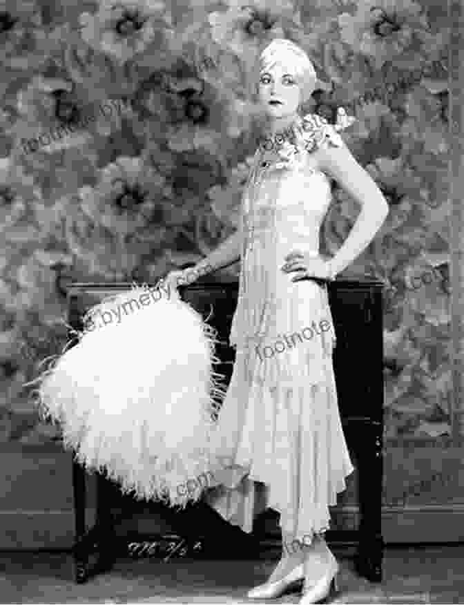 A Vintage Photograph Of A Young Woman In A 1920s Flapper Dress, Standing In Front Of A New York City Street Scene Back In My Day: Evelyn S 1920 S