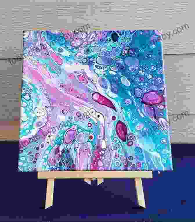 Abstract Flip Cup Painting With Swirls Of Green, Purple, And Orange BASIC GUIDE TO ACRYLIC FLIP CUP PAINTING: Step By Step Guide To Make A Flip Cup Painting With Acrylic