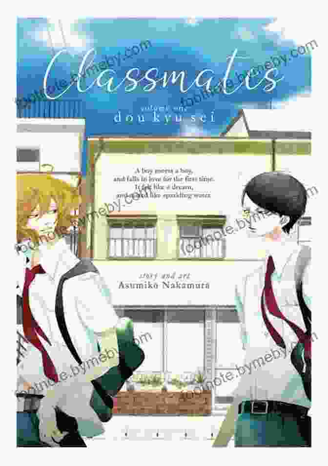 Cover Of Classmates Manga Volume 1 Featuring Hikaru And Rihito Hugging Classmates (Yaoi Manga) Asumiko Nakamura