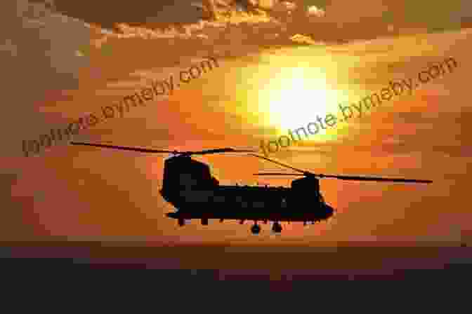 Helicopter In Flight With Sunset In The Background Helicopter Flying Handbook David Borgenicht