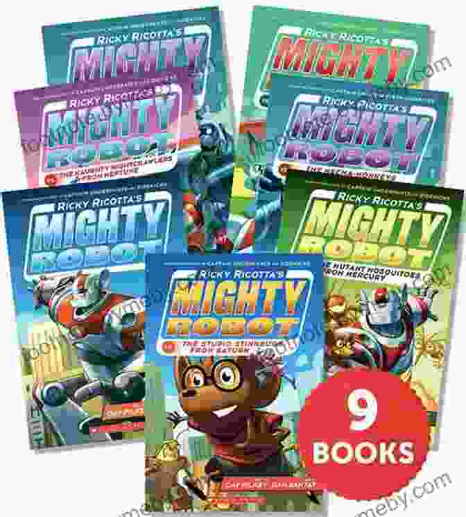 Ricky Ricotta And Number Nine Standing Side By Side, Ready For Adventure. Ricky Ricotta S Mighty Robot (Ricky Ricotta #1)