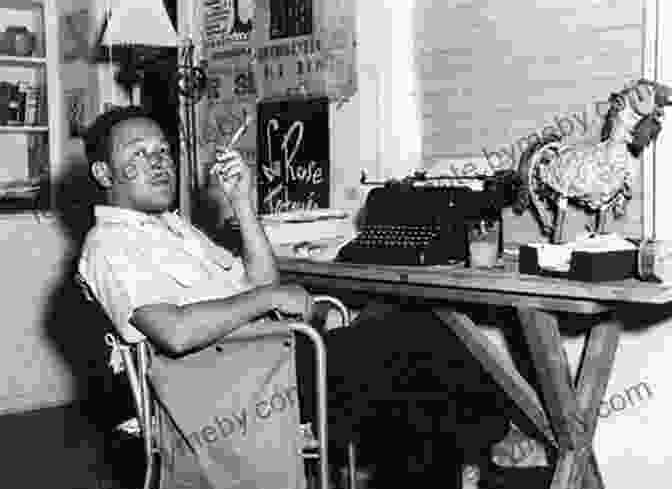 Tennessee Williams Writing On A Typewriter In Key West Key West Celebrities: A Splash Of Scandal