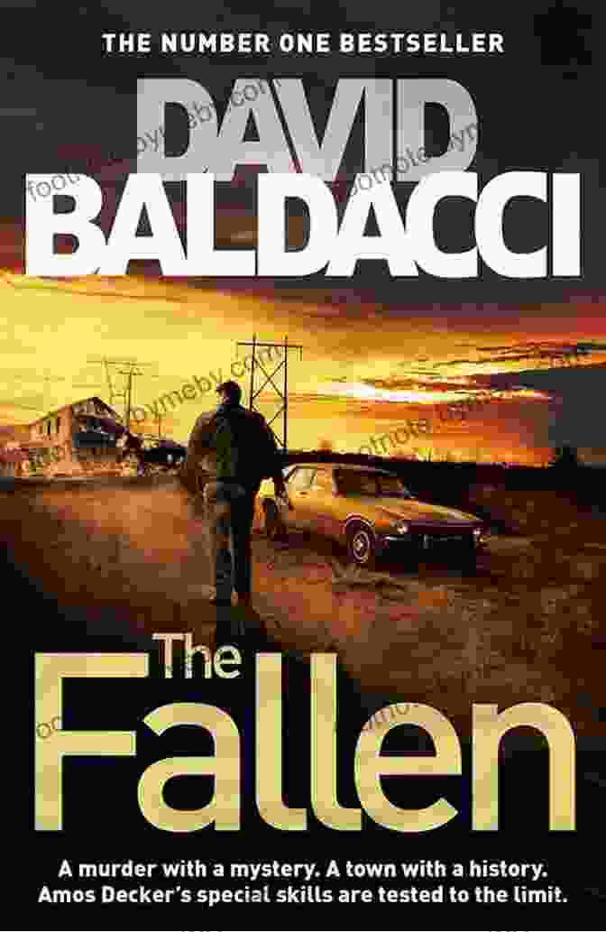 The Fallen Amos Decker Book Cover, Showcasing A Shadowy Silhouette Of A Man With A Bullet Wound On His Forehead The Fallen (Amos Decker 4)