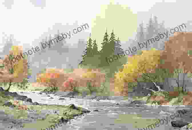 Watercolour Painting Of A Vibrant Autumn Landscape By David Bellamy David Bellamy S Landscapes Through The Seasons In Watercolour